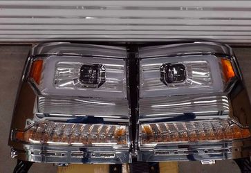 16-18 Chevy Silverado 1500 Sequential Headlights Faros Calaveras Micas Luces Lamps