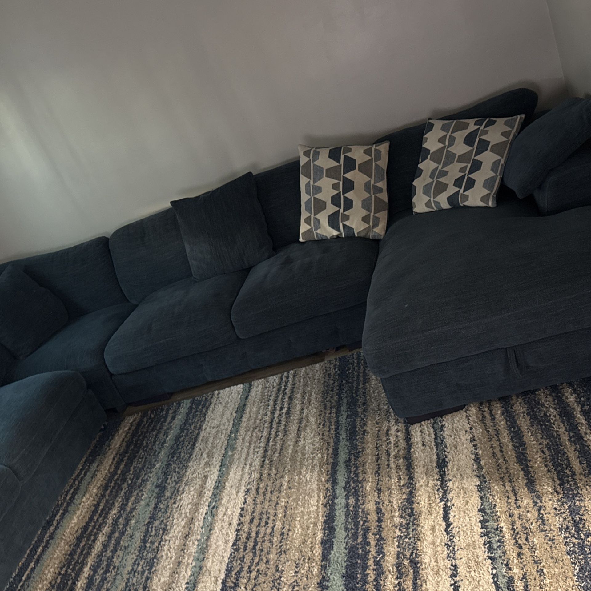 Bobs Disc Furniture “Playground” Sectional-Navy