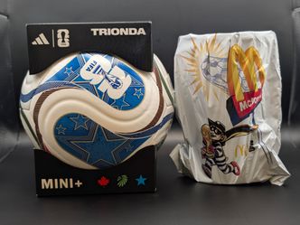 2026 FIFA World Cup Official Mini+ Ball & Collectable McDonalds Souvenir Cup (Unopened)
