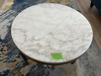 Small Marble Table With Gold Stand