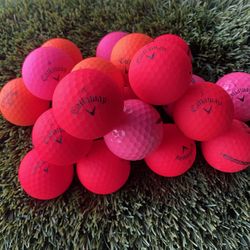 20 Callaways Red, Pink And Orange Color ⛳️