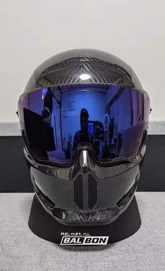 Black Motorcycle Helmet 