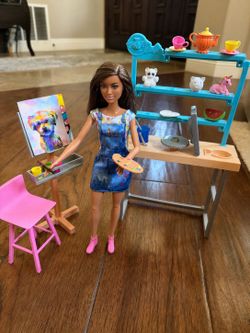 Barbie Art Studio Playset with Doll