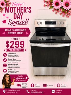 Whirlpool Electric Glasstop Stove