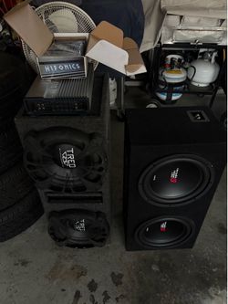 12s Subwoofers & amplifiers Take everything for $450