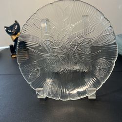 Arcoroc Vintage 1980s 10 Canterbury Crocus Embossed Torte Dessert Plates 7.75”