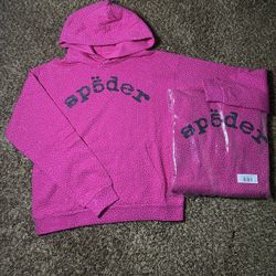 Hot Pink Vvs Sp5der Hoodie 