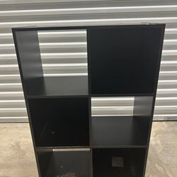 BLACK BOOK SHELF STORAGE IKEA ORGANIZER HOME FURNITURE