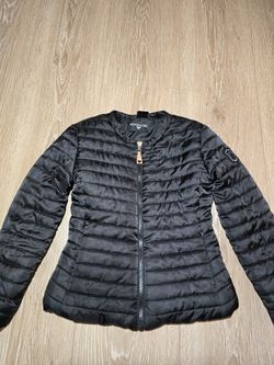 Monnalisa Girls Black Puffer Jacket 