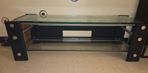 Living room glass table