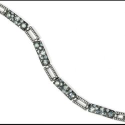 NWOT Brighton TRUST YOUR JOURNEY Blue Aqua Crystals Silver Bracelet MSRP $118