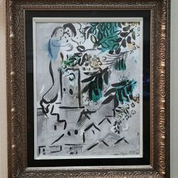 Marc Chagall Vence Cité des Arts et Fleurs 1954 Vintage Lithograph 20x24
