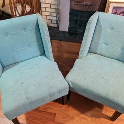 Two Teal Chairs 