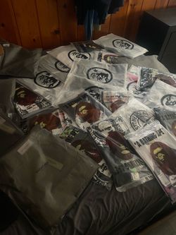 Brand new hellstar and bape tees