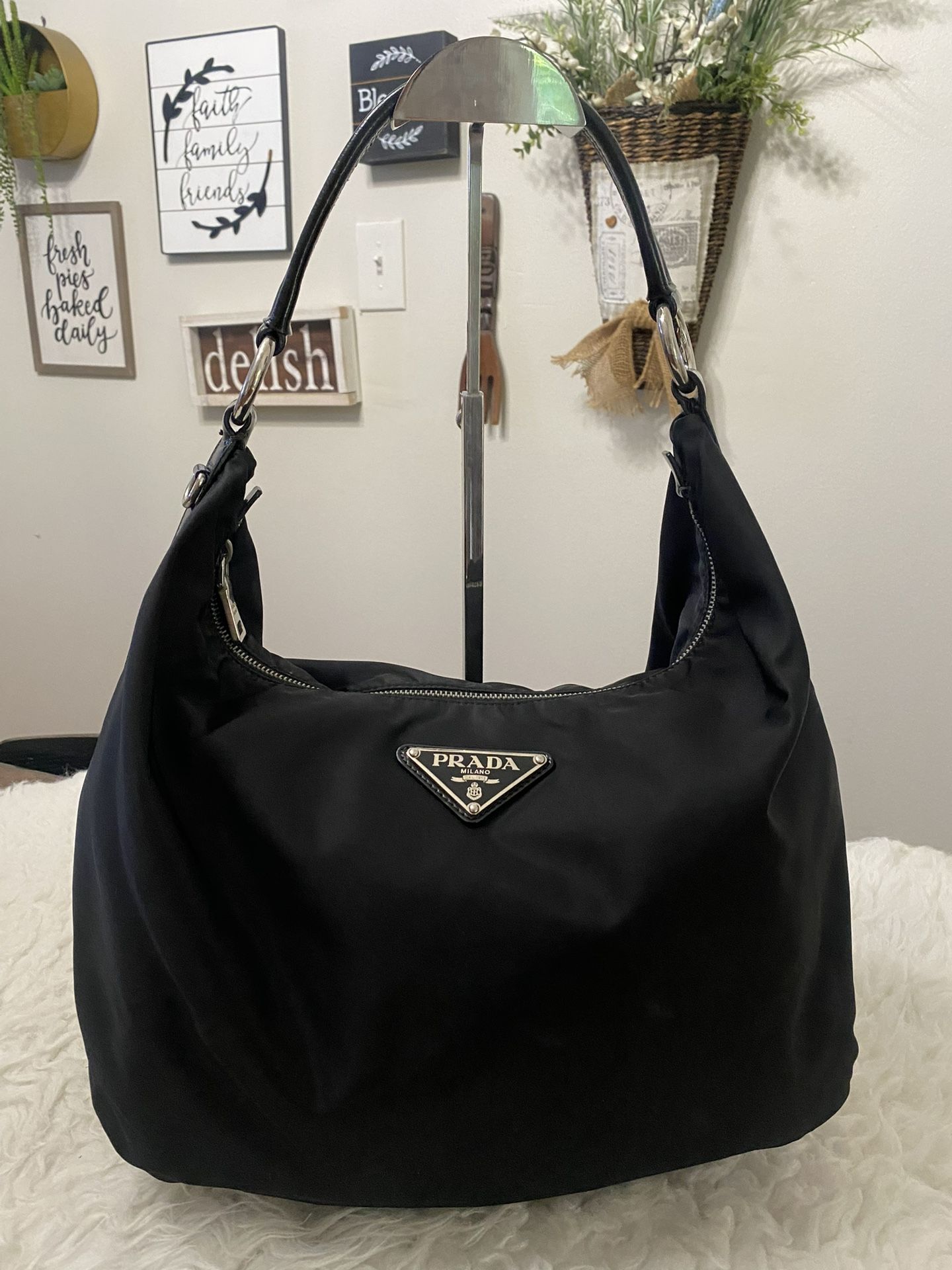 PRADA Tessuto Nylon Hobo Bag