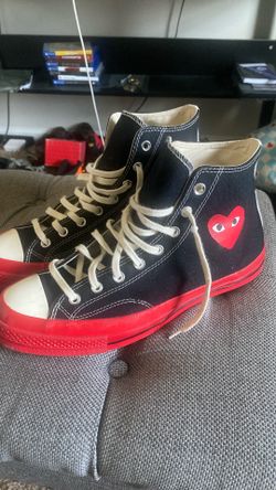 comme des garcons play x converse. size 11 mens.