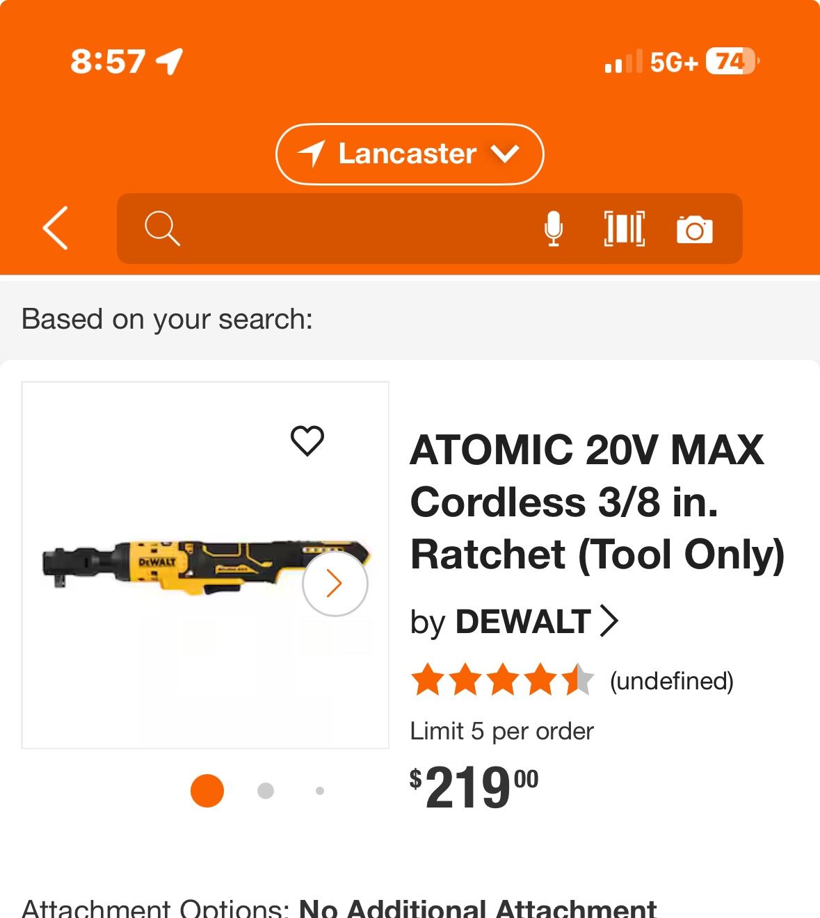 Dreamt 3/8 Ratchet New