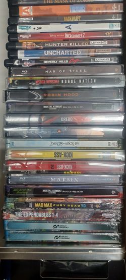 4K Movies and Steelbooks New And Opened. 