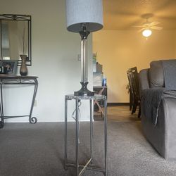 Coffee Table and Lamp 