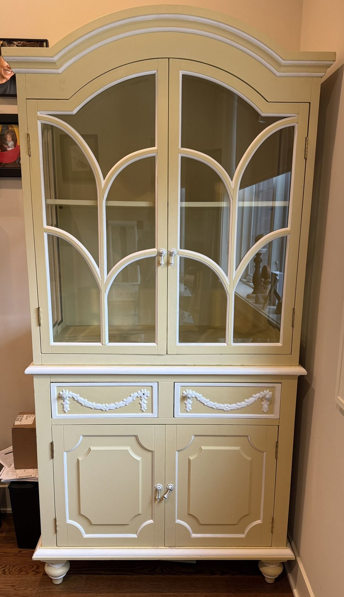 Wood 2 Pc Cabinet