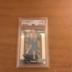 Luka Doncic Prizm Rookie Card PSA GEM MINT 10