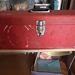 Tool Box And Measuring Tape