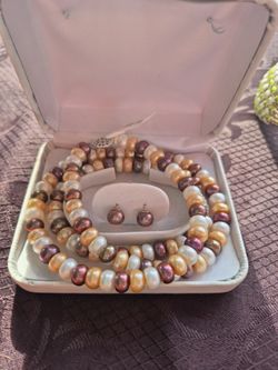 925 Silver Freshwater  Pearl