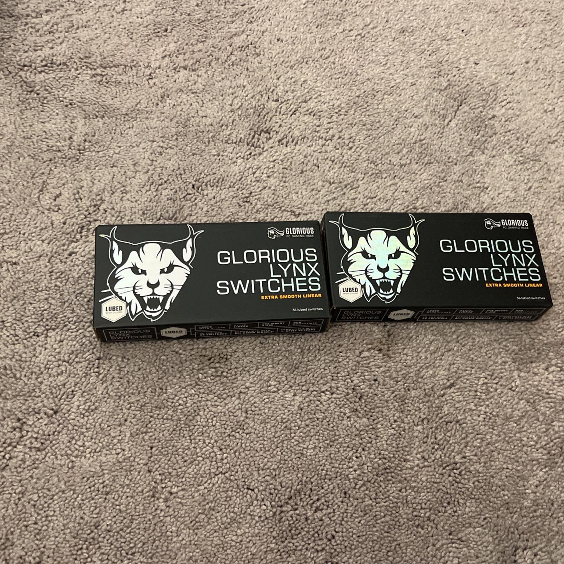 2 Glourios Lynx Switches Smooth Lynier Pre Lubed