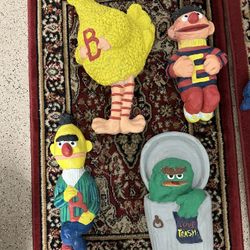 Sesame Street Vintage  Rare Chalk Wall Hangings 12 “ 