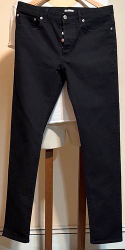 Dior designer slim fit black jeans pants size 32