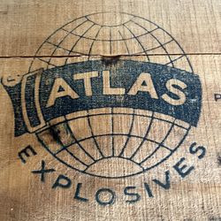 Antique Atlas Powder Company Box