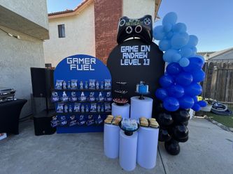 Backdrop And Balloons