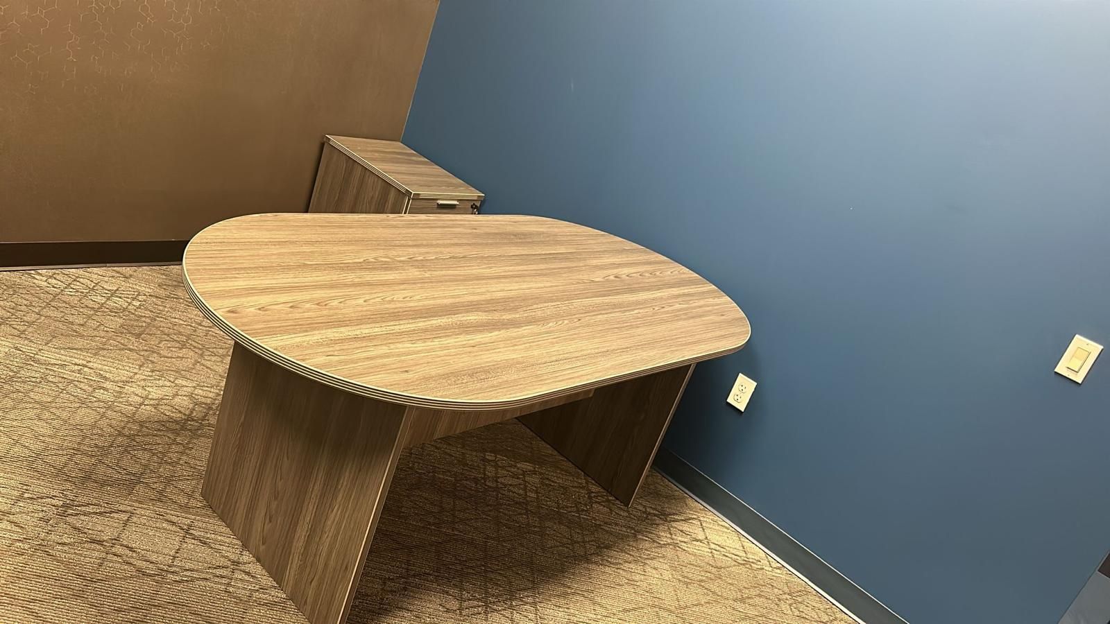 New Desk And Filing Cabinet