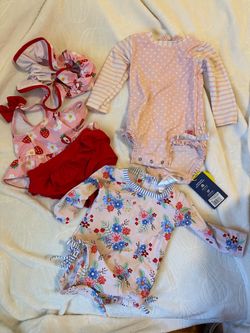 Baby Girl Swim Suits - all three for $10