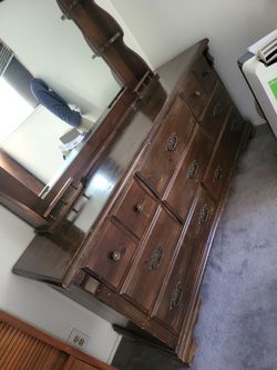 Dresser with matching Mirror