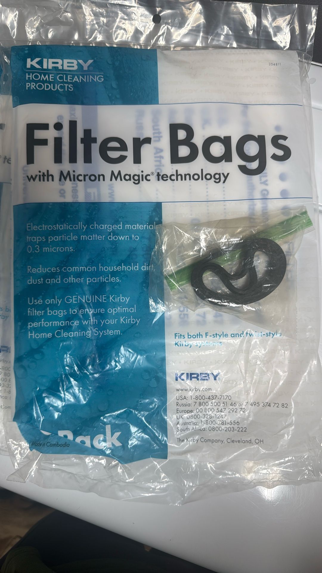 Kirby Vacuum Filter Bags And Belt