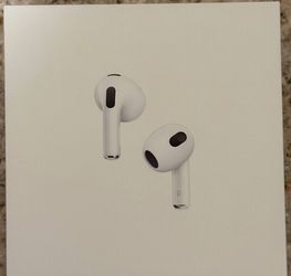 AirPods (3rd Generation) Wireless Earbuds with Lightning Charging Case.