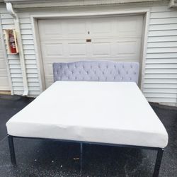 King Headboard And Mattress & Frame