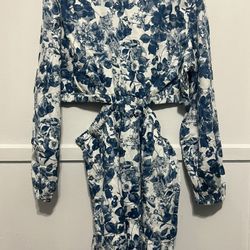 NWT XXL The Drop Blue Floral Dress