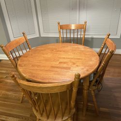Drop-Leaf Table and Chairs 