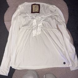 White Hollister blouse medium