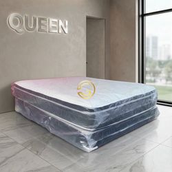 Queen Mattress Set PillowTop – Brand New –  Same Day Delivery Available 🚚