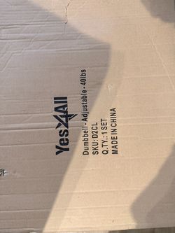 Yes4All 40 lb Adjustable Cast Iron Dumbbell Set (Pair) - Like New in Box