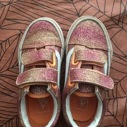 Vans Orange Glitter Toddler 10.5