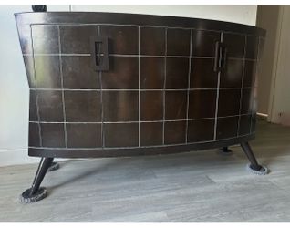 Mid-Century Modern Dark Wood Sideboard / Accent Cabinet