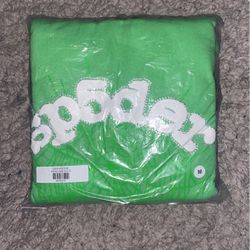 Slime Green Spider Hoodie Size M