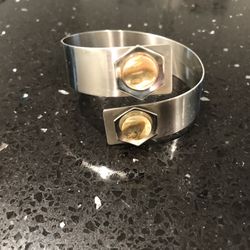 Wraparound   Bracelet With Mother Of Perarl Tips