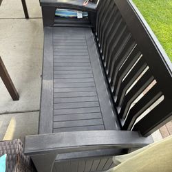 Patio Garden Storage Bench