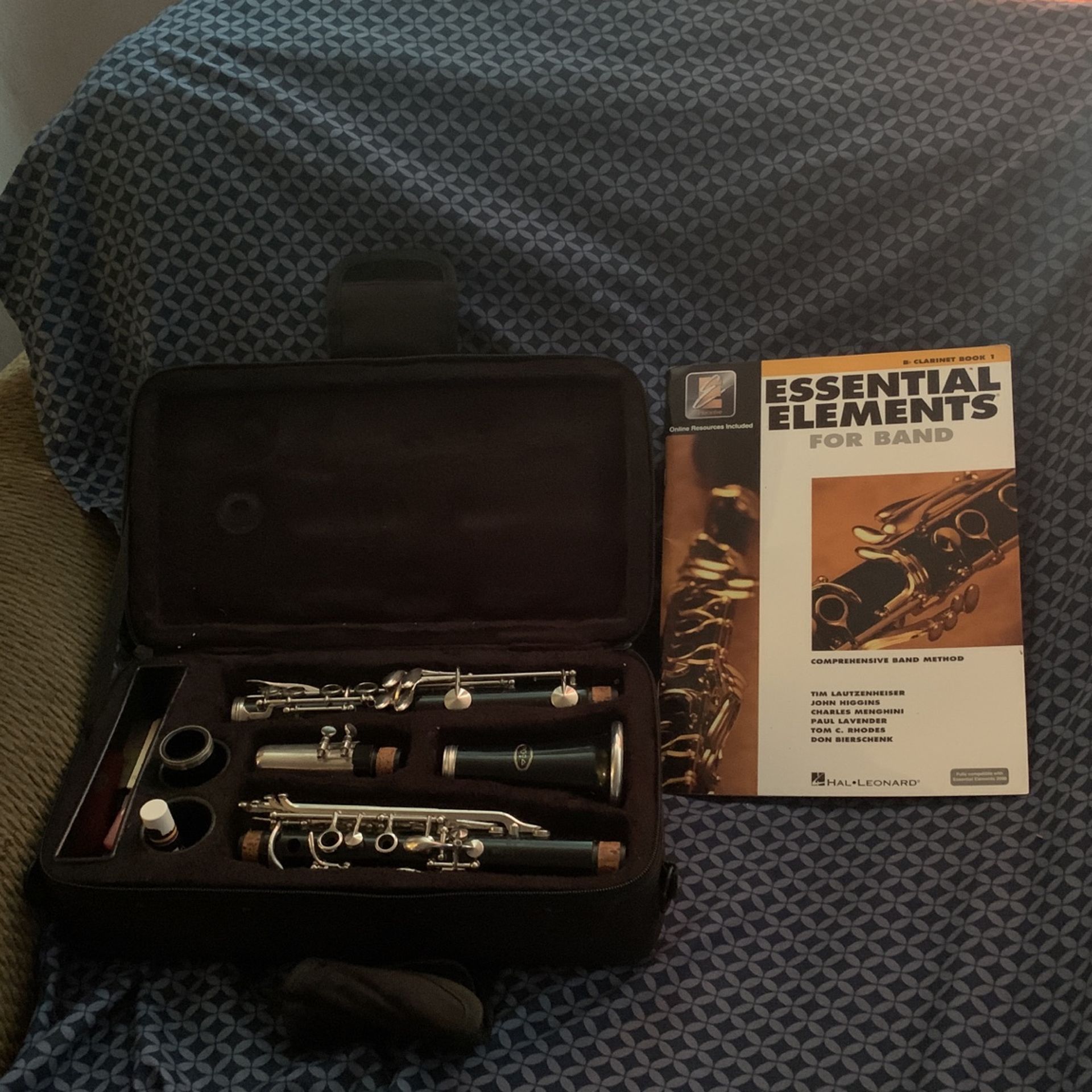 Clarinet With Case & Book