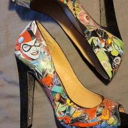 SUGAR VOODOO HARLEY QUINN HIGH HEEL SHOES